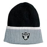 Oakland Raiders NFL Striped Rib Knit Hat