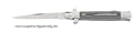 Stiletto Taschenmesser mit Backlock und Leinen-Micarta