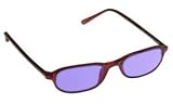 ACE (DIDYMIUM) GLASS WORKING READING SPECTACLES +1.75 DIOPTER - IN PLASTIC BURGUNDY DOWNTOWN DESIGNER FRAME ? 48MM EYE SIZE
