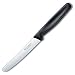 Victorinox Cutlery 4-1/2-Inch Steak Knife, Wavy,Black Poly Handle