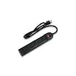 Three Outlet Surge Protector -Black