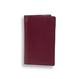 Day-Timer Compact Belgian Bonded Open Wallet - Burgundy