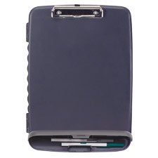 OIC(R) Slim Clipboard Storage Box, 10 1 2in. x 14 1 2in. x 1 1 4in., Charcoal Gray by Officemate
