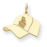 14K Los Angeles Dodgers Med Baseball Cap Pendant