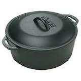 Lodge Logic Pre-Seasoned 5-Quart Dutch Oven with Loop Handles