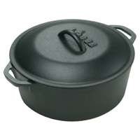 Lodge Logic Pre-Seasoned 5-Quart Dutch Oven with Loop Handles
