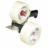 Tape,w/ Pistol Grip Dispenser,3'Core,2'x55 Yds,2/PK,Clear, Sold as 1 pack