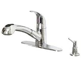 Contemporary Kitchen Pullout Faucet in Stainless Steel