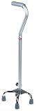 Carex Quad Cane with Offset Handle, Small Base