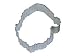 3.75 Santa Face cookie cutter constructed of tinplate steel. Hand wash and towel dry.