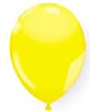 100 Count 11 Latex Balloons Yellow