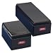 Office Products : SPR01504 - Metal Business Card File,800 Card Cap.,4-1/2x11x3-1/2,BK