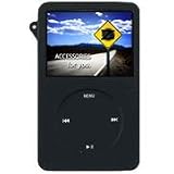 yooZoo iPod Video Silicone Skin Case for Apple iPod Video 30GB 60GB and 80GB MP3 players - Midnight black