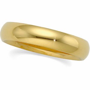 24K Yellow Gold Comfort Fit Band - 5mm 24K Yellow Gold Comfort Fit Band - 5mm