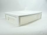 Under Bed Plastic Storage Drawer, Set Of 3 (White/Clear) (27