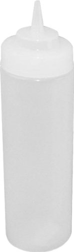 Wide-Mouth Squeeze Bottle, Clear, 32 Oz