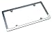 License Plate Frame Deluxe Chrome Plated Cast Steel 4 Hole Design