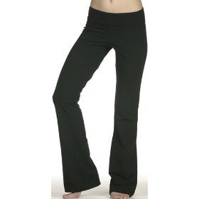 BELLA 810 SPANDEX YOGA EXERCISE WORKOUT PANTS BLACK SMALL