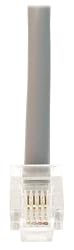 Tripp Lite P410-007-SR Fax/Modem Silver Flat Patch Cable RJ11M/M - 7ft