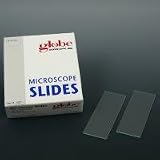 Globe Scientific Plain, Beveled Edges, Clipped Corners Microscope Slides, 144 per Case