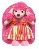 Kreative kids Poodle with Stripe Plain Backpack