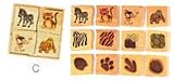 Nature Wooden Cube Puzzle Set C in Wooden Tray