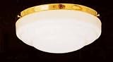 10 Inch Polished Brass Low Profile Light Kit