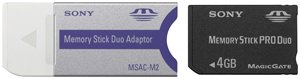 Sony 4 GB Memory Stick PRO DUO ( MSX-M4GS ) (Retail Package)