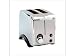 Kitchen & Housewares : Toastmaster TMT2 2 Slice Retro Toaster, Stainless Steel
