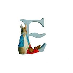 Beatrix Potter Alphabet Letter - E - Peter Rabbit with Onions