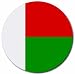 Madagascar Flag Round Mouse Pad