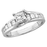 14kt. White Gold, 1 1/2 ct. tw. Diamond Engagement Ring