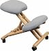 Wooden Grey Ergonomic Kneeling Posture Office Chair