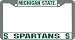 Michigan State Spartans Chrome License Plate Frame - SET OF 6 - Sports Merchandise