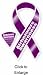 Alzheimers Awareness 8 Ribbon Car Magnet
