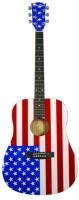 Main Street Dreadnought Acoustic American Flag