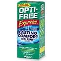 Opti-Free Express Lasting Comfort No Rub Contact Lens Solution, 4-Ounce Bottles (Pack of 4)