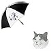 Short-haired Cat Umbrella by Porcelain by Rolalinde (60' Arc)