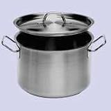 INDUCTION STOCK POT, CROWN SELECT, 40 QT., 15-3/4 DIA. X 12 D, W/O COVER, HEAVY DUTY 18-10 STAINLE