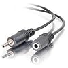 Cables To Go 40408 3.5 mm Male/Female Stereo Audio Extension Cable, Black (12 Feet)