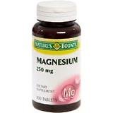 Magnesium 250 mg (Oxide), by Nature's Bounty - 100Tabs