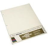 Crystal 3-ring Large Deluxe Scrapbook Page Refills Creme 5pk
