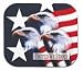 Three Eagle & USA Flag: Optical Mouse Pad