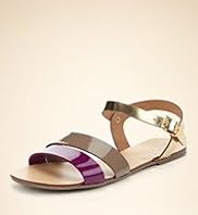 Leather Open Toe Sporty Band Sandals