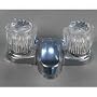 Delta Classic 2502 Two Handle Centerset Lavatory Faucet - Less Pop-Up, Chrome