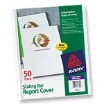 Avery  Sliding Bar Clear Report Covers, Box of 100 (47701)