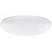 Lithonia Lighting FM 54 ACLR LP M4 Two-Light Fluorescent Flush-Mount Ceiling Fixture, White Acrylic Globe