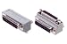 Low Profile Right Angle Adapter, DB25 Male / Female, Cable Exit 2