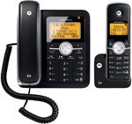 Motorola Dect 6.0 Corded/Cordless Phone With Digital Answering System and Bluetooth (L402C + BT)