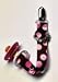 Personalized Pacifier Clip Pink/chocolate
